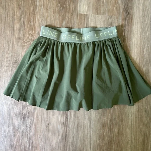 Offline by Aerie, AE American Eagle green athletic skirt skort size medium - Picture 1 of 6